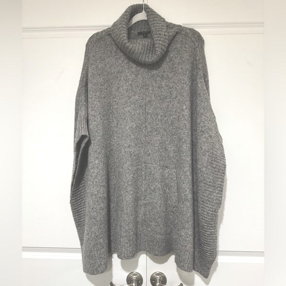 J.Crew Relaxed Turtleneck Poncho BA411 sz M/L - Picture 7 of 9